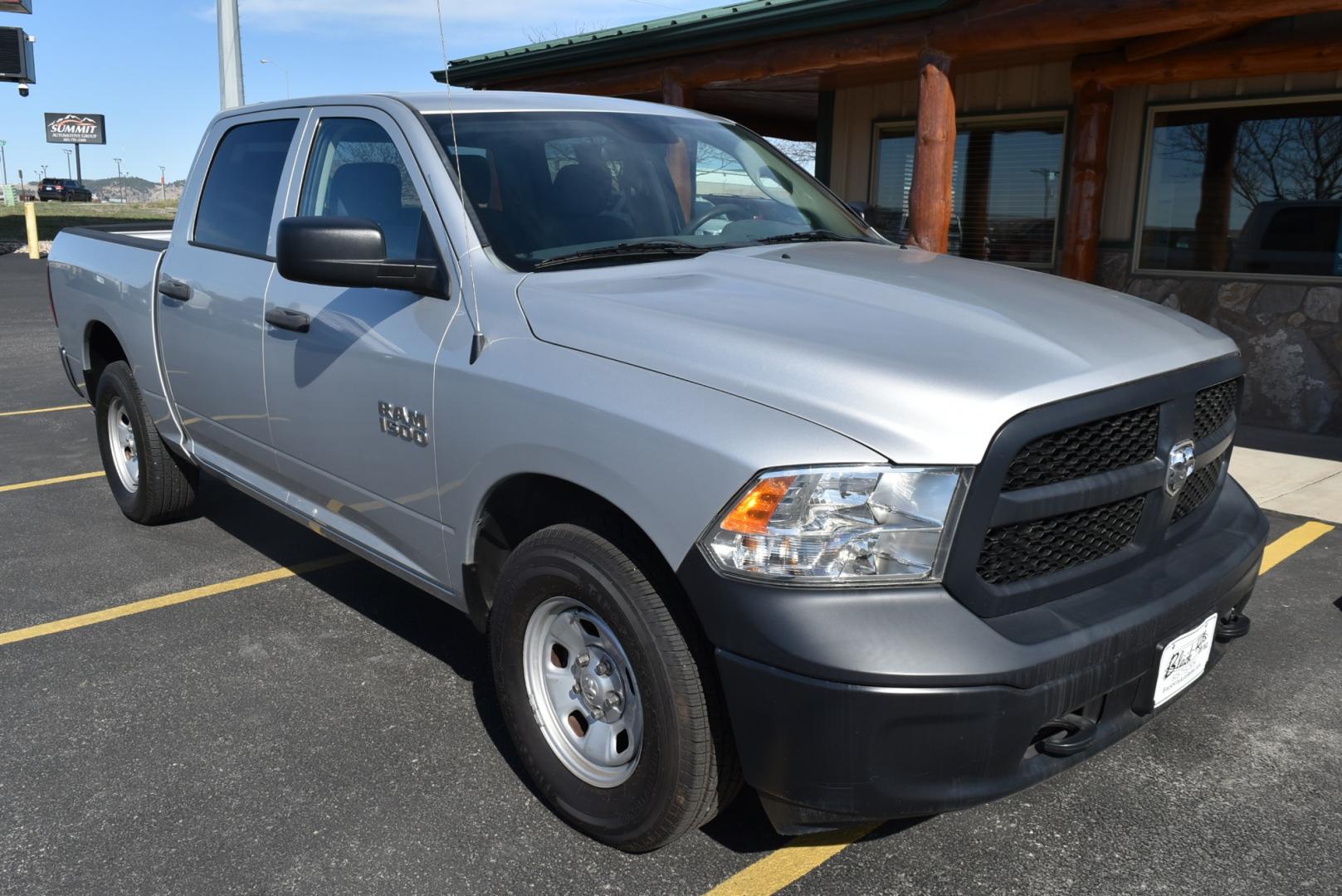 2015 Silver /Gray Ram 1500 Tradesman (1C6RR7KG7FS) with an 3.6L V-6 engine, 8-Speed Automatic transmission, located at 1600 E Hwy 44, Rapid City, SD, 57703, (605) 716-7878, 44.070232, -103.171410 - Photo#0